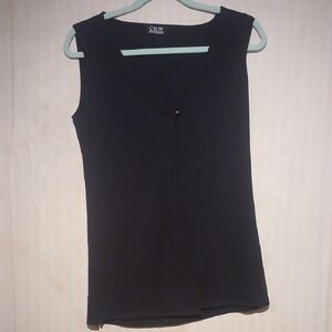 Crew Knit Wear Women's Classic Black Tank Top